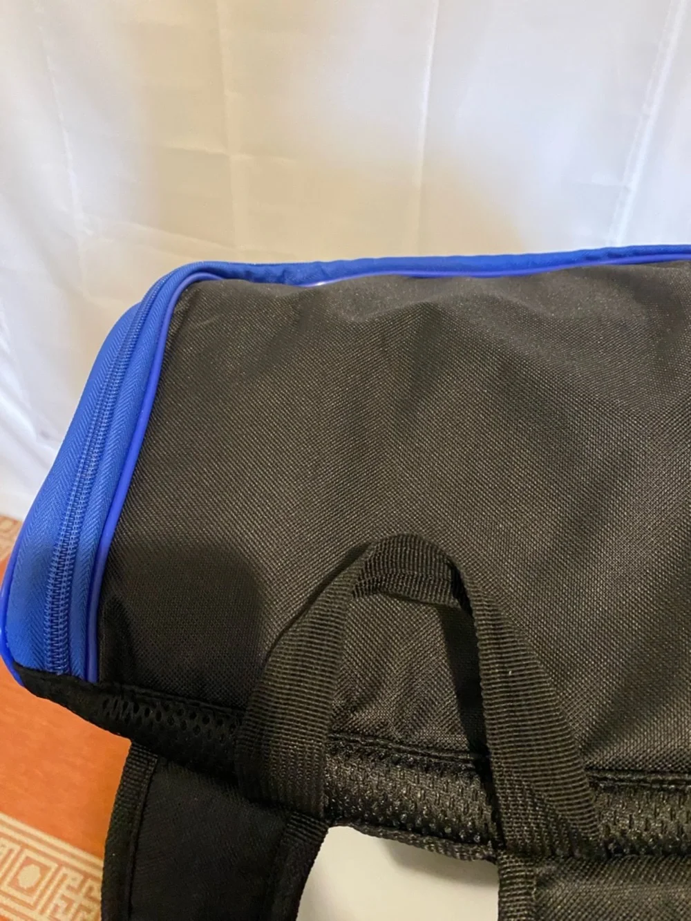GOOSO Golf Driver Disc Black Backpack/Bag with Blue Trim
